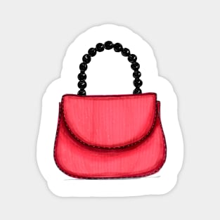 Red Women's Bag Sticker